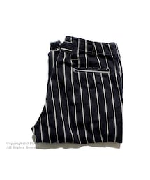 Yarmo | ヤーモ/YARMO 英国製 ''Bucher Stripe''バックベルトワークパンツ(YAR-15SS-P3)(その他パンツ)