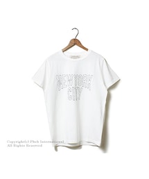 REMI RELIEF | レミレリーフ/REMI RELIEF 日本製 ''刺繍NYC''ロングウォッシュ加工Tシャツ(RN1516-9167)(Tシャツ/カットソー)
