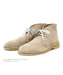 Scye | サイ/SCYE ''CALAIS CHUKKA SAND BEIGE''スウェードチャッカブーツ(3314-33710)(ブーツ)