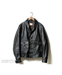 Pherrow's | フェローズ/PHERROW'S(PHERROWS) 日本製 ''ホースハイド-ブラック''コサックレザージャケット(CSJ30-BLACK)(ライダースジャケット)