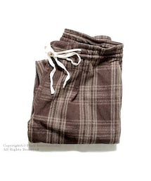 Yarmo | ヤーモ/YARMO 英国製 ''ブラウンチェック''イージーパンツ(YAR-15AW-P2)(その他パンツ)