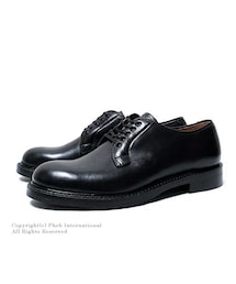 ウィールローブ(ホイールローブ)/WHEEL ROBE 日本製 ''PLAIN TOE BLUCHER BLACK'' ホーウィン社 クロムエクセルレザー プレーントゥ レザーシューズ(15066-314-BLACK)(ドレスシューズ)