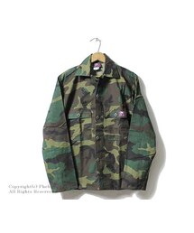 GUNG HO | ガンホー/GUNG HO アメリカ製 ウッドランドカモ 2ポケット ファティーグジャケット(GUNG-CAMO-2PK-JKT-1050J)(ミリタリージャケット)