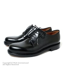 JALAN SRIWIJAYA | ジャランスリワヤ/JALAN SRIWIJAYA×フェブ/PHEBオリジナルオーダー ''BLACK CALF''プレーントゥレザーシューズ(98348-1663-BLACK)(ドレスシューズ)