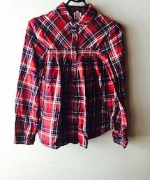 古着 | 赤チェックシャツ(シャツ/ブラウス)