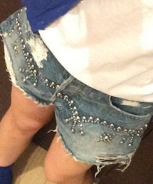 RNA MEDIA | スタッズダメージデニム(デニムパンツ)