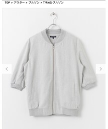 URBAN RESEARCH | T/R 6分ブルゾン(ブルゾン)