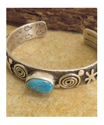 アレックスサンチェス | インディアンジュエリー アレックスサンチェス ターコイズMターコイズ(バングル/リストバンド)