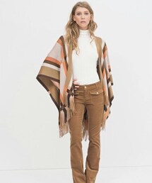 Sinequanone | Sinequanone【シネカノン】フリンジ付きグラフィックポンチョ(レインコート/ポンチョ)