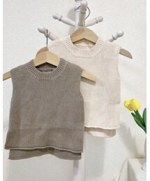 韓国子供服 | size... 80cm / color... ホワイト(ベスト)