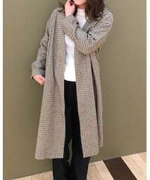 Green　Parks | ノーカラーコクーンコート camel ¥8,990-(ダウンジャケット/コート)