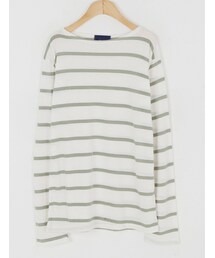 ベーシックボートネックボーダー柄TEE(Tシャツ/カットソー)