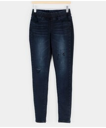 ゴムウエストスリットスリムデニムパンツ(その他パンツ)