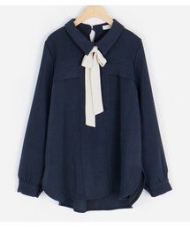 配色ボウタイブラウス(シャツ/ブラウス)