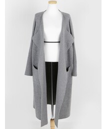 ウール混ルーズフィットガウンコート(その他アウター)