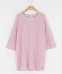 五分袖ルーズボーダーTEE(Tシャツ/カットソー)