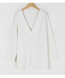 深Vネックフロント切替TEE(Tシャツ/カットソー)