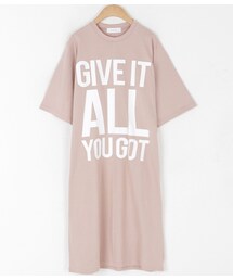 ビッグロゴロングTEEワンピース (ワンピース)