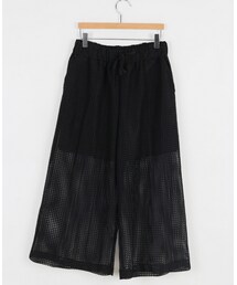 シースルーメッシュワイドパンツ(その他パンツ)