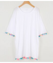 カラフルタッセルラインルーズTシャツ(Tシャツ/カットソー)