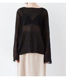 ナチュラルシフォンシースルーブラウス(シャツ/ブラウス)