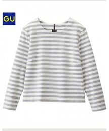 GU | 女裝條紋罩衫(その他トップス)