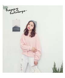 Joyceshop | 素面寬版內刷毛T(シャツ/ブラウス)