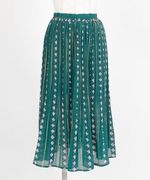 ellerie | プリーツオリエンタル柄スカート(スカート)