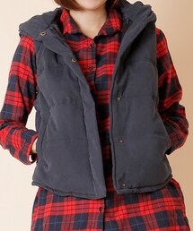 ellerie | 中綿ピーチスキンベスト(ダウンベスト)