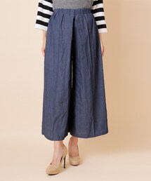 ellerie | ナチュラルテイストデニムガウチョパンツ(デニムパンツ)