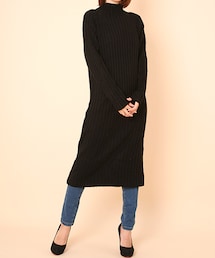 ellerie | ボトルネックリブニットロングワンピース(ワンピース)