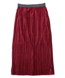 ellerie | 細見えベロアプリーツスカート(スカート)