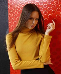 ellerie | タートルネックリブロングトップス(その他トップス)