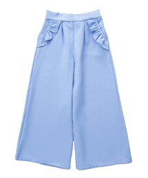 ellerie | 淡カラーポケットフリルワイドパンツ(その他パンツ)