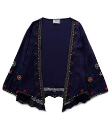 ellerie | ボヘミアン調刺繍カーディガン(カーディガン/ボレロ)