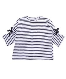 ellerie | ガーリーマリン風ボーダートップス(Tシャツ/カットソー)