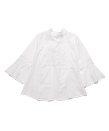 ellerie | リボンモチーフガーリー刺繍ブラウス(シャツ/ブラウス)