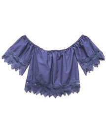 ellerie | ボヘミアン調デザイン刺繍オフショルブラウス(シャツ/ブラウス)
