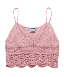 ellerie | 裾スカラップレース刺繍クロシェ(キャミソール)