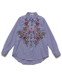 ellerie | カラフル花柄刺繍シャツ(シャツ/ブラウス)