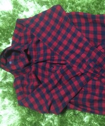 UNIQLO | 赤チェックシャツ(シャツ/ブラウス)