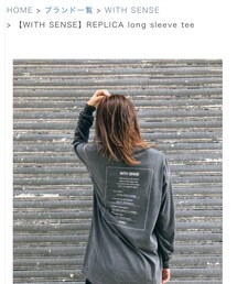 WITH SENSE | Tシャツ/カットソー