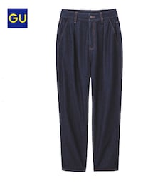 GU | ハイウエストマムジーンズＵＲ(デニムパンツ)