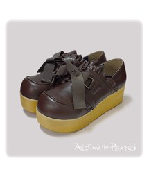 BABY,THE STARS SHINE BRIGHT | A/P Frill Wooden Sole Shoes(その他シューズ)
