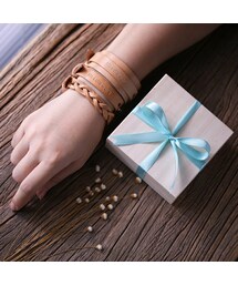 刻印できる本革ペアブレスレット レザーブレスレット メンズ レディース 人気 おしゃれ 記念日/誕生日 プレゼント 彼氏 彼女 ラッピング付き(ブレスレット)