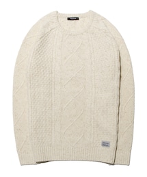 PAPERISM | NEP YARN FISHERMAN KNIT [IV](ニット/セーター)