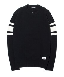 PAPERISM | FOOTBALL KNIT [BK](ニット/セーター)