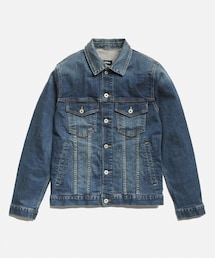 PAPERISM | MEDIUM WASHED TRUCKER JACKET(デニムジャケット)