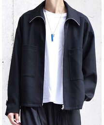 AURALEE | AURALEE  WOOL SERGE ZIP-UP BLOUSON(ジャケット/アウター)