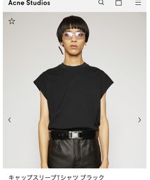 Acne Studios | キャップスリーブTシャツ(Tシャツ/カットソー)
